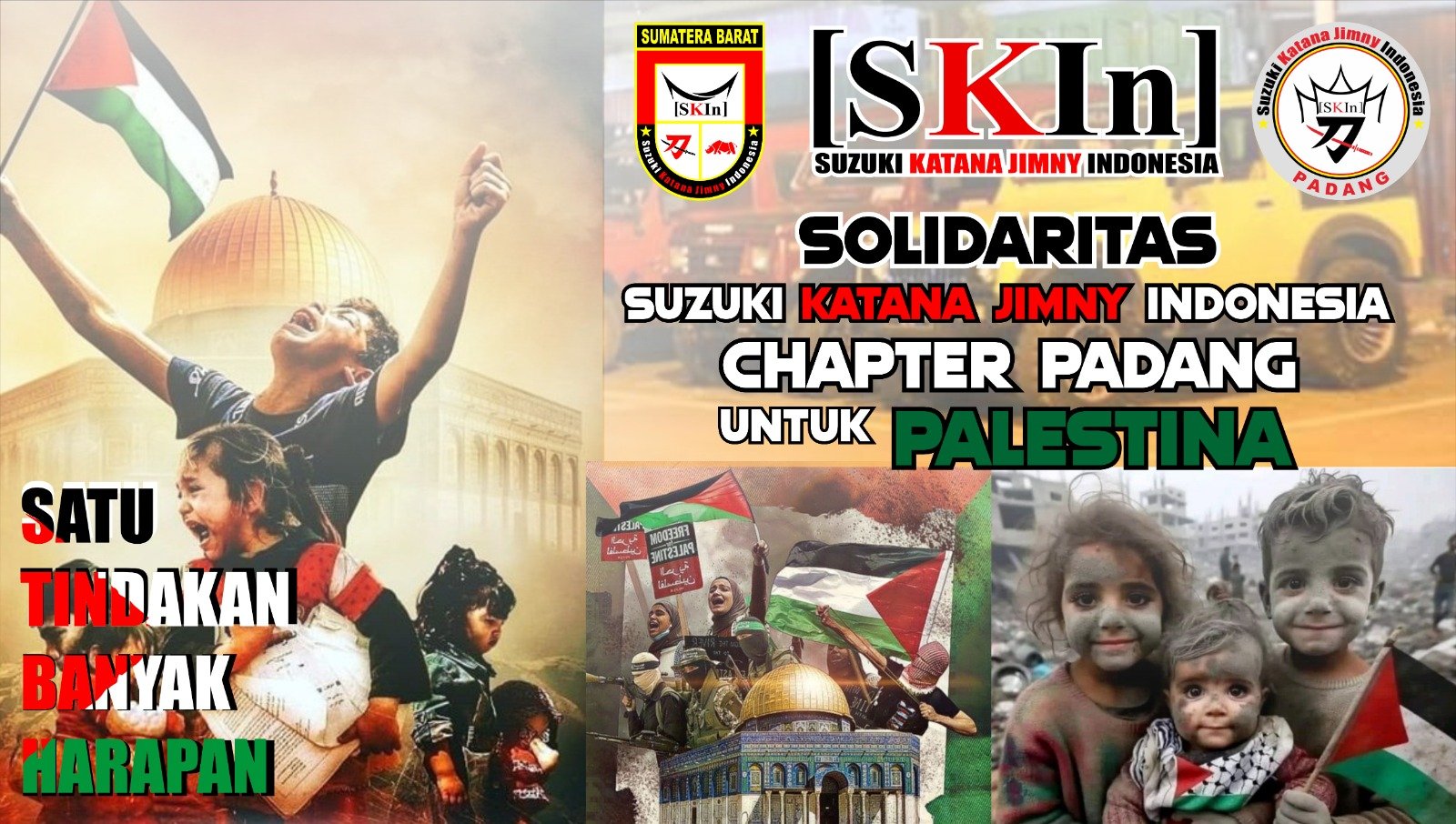 AKSI SOLIDARITAS SKIN CHAPTER PADANG UNTUK PALESTINA