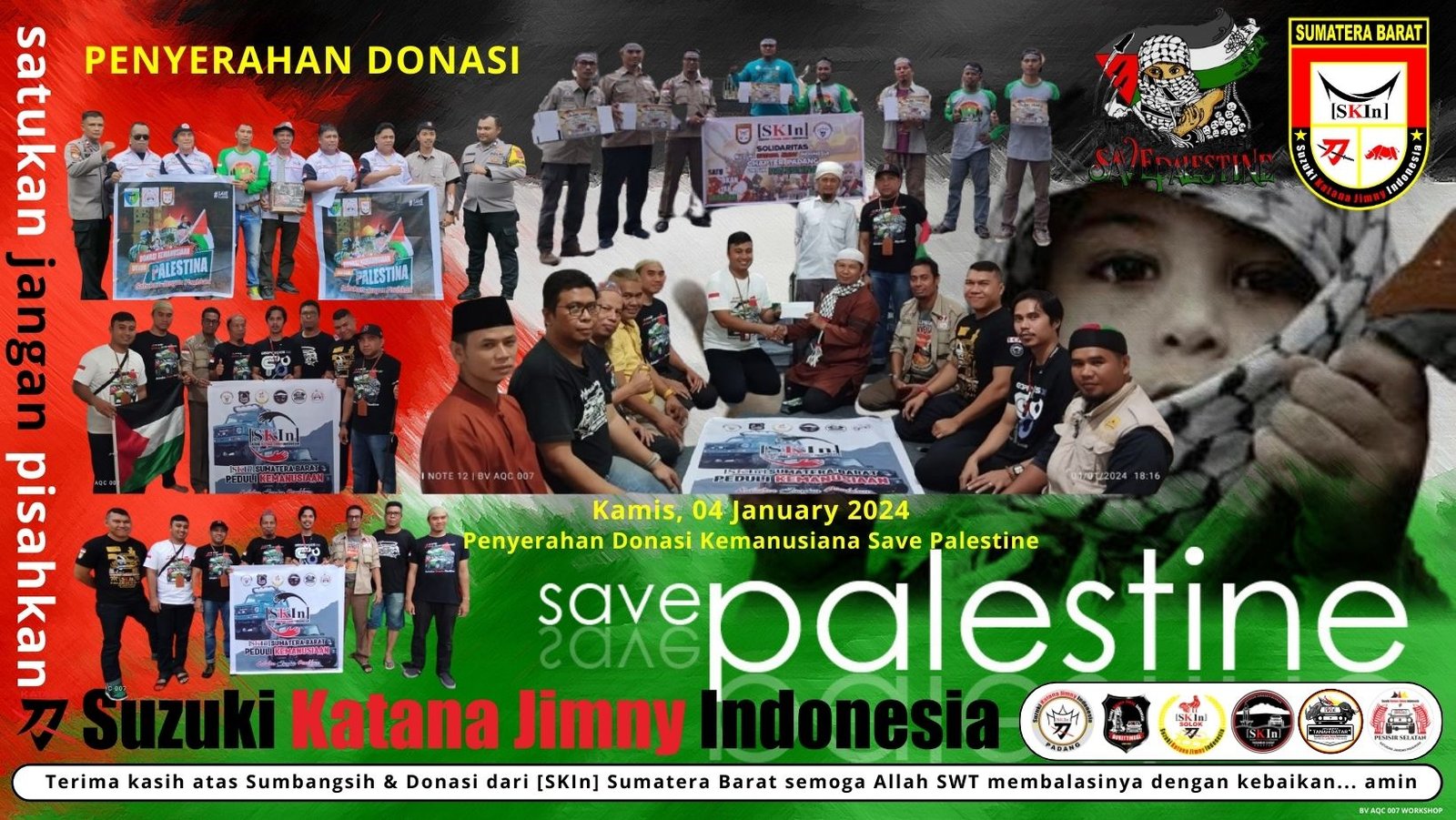 PENYERAHAN DONASI KEMANUSIAN SAVE PALESTINE