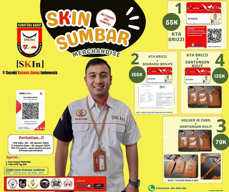 MERCHANDISE EXLUSIVE di [SKIn] DAERAH SUMATERA BARAT